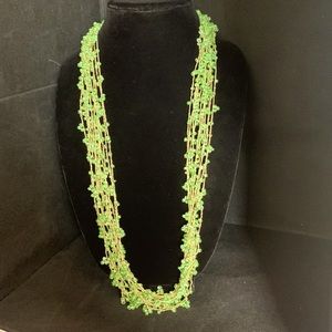 Vintage Green beaded necklace